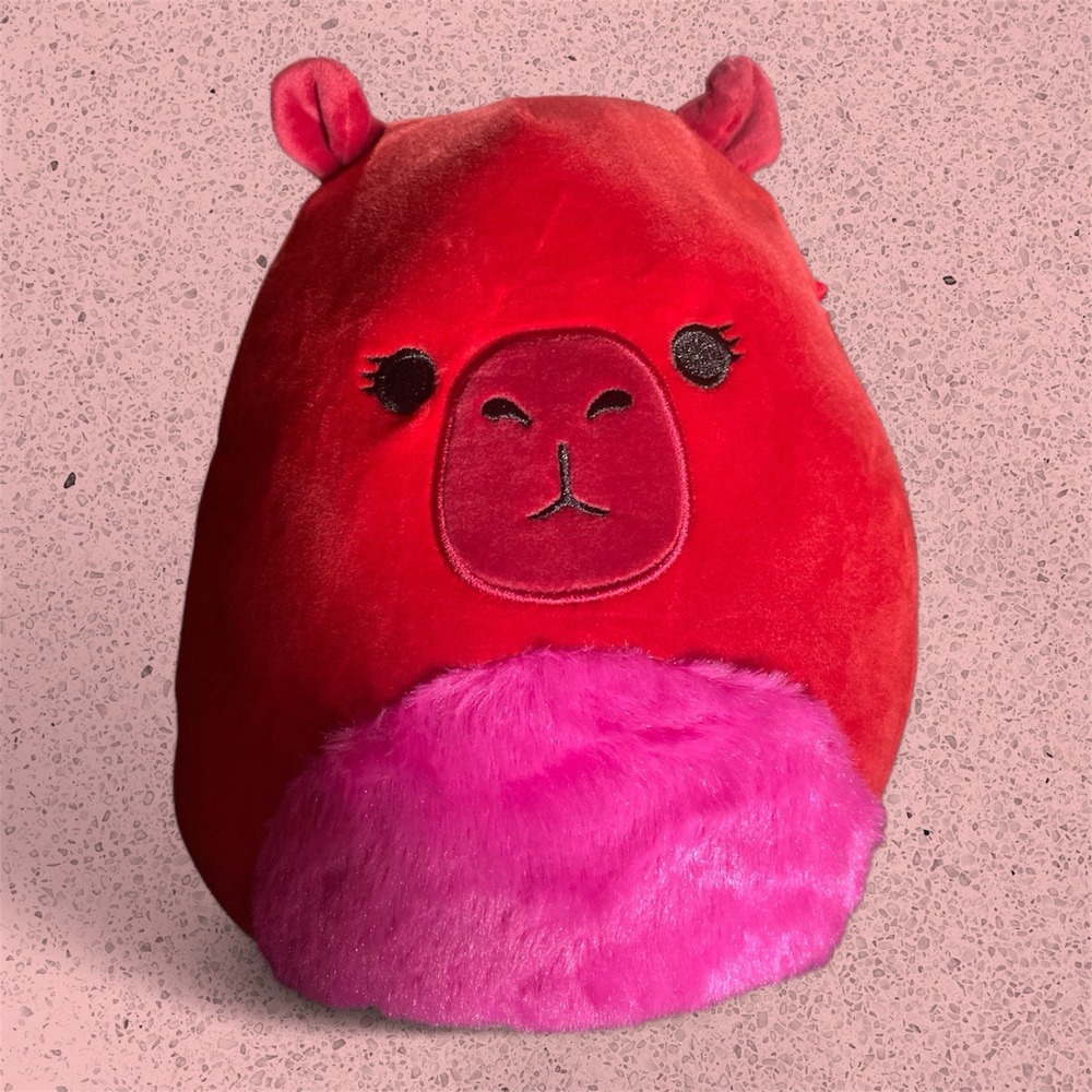 Squishmallows Original 8"‎ Marcia Maroon Capybara Plush Ultrasoft Toy New!